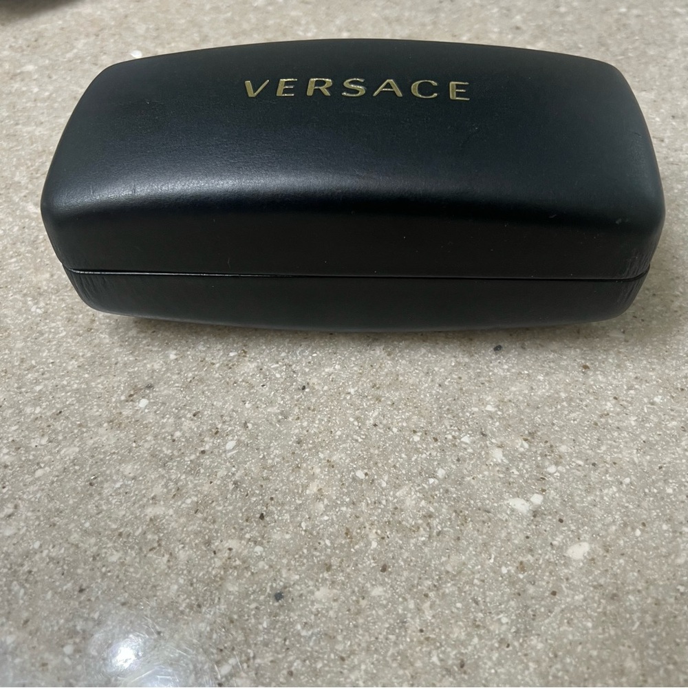 Versace Black Case with Gold Logo